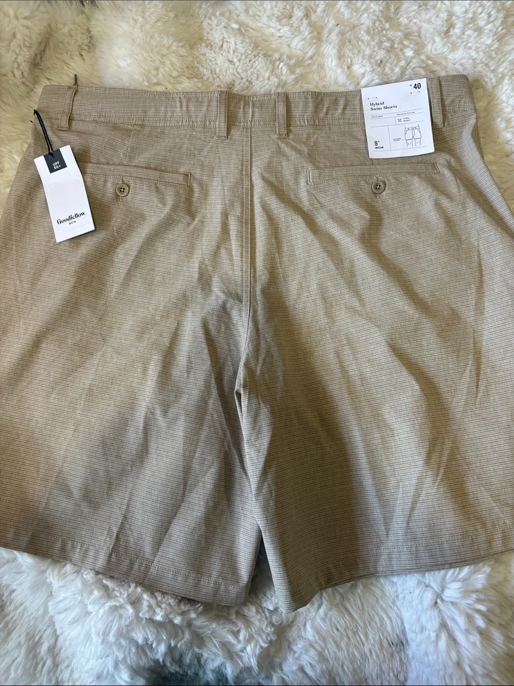 Goodfellow & Co Khaki Flat-Front Mens Shorts